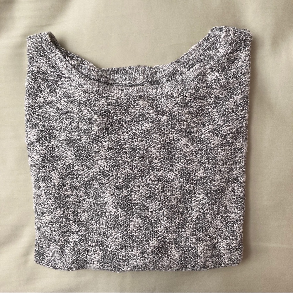 Abercrombie Light Grey Marled Sweater